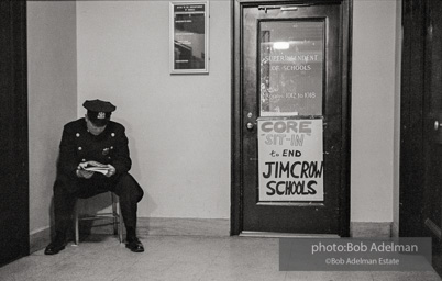 Bibulb family, Brooklyn chapter of the Congress of Racial Equality sit-in at P.S. 200. November, 1962.BE_16-31 002