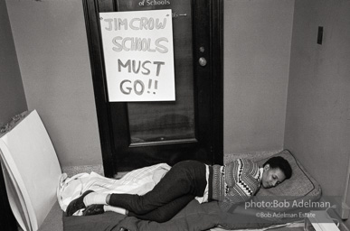 Bibulb family, Brooklyn chapter of the Congress of Racial Equality sit-in at P.S. 200. November, 1962.BE_18-21 002