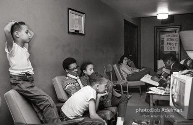 Bibulb family, Brooklyn chapter of the Congress of Racial Equality sit-in at P.S. 200. November, 1962.BE_18-30 001