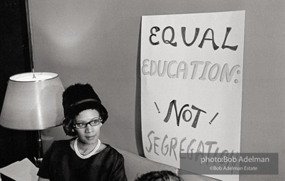 Bibulb family, Brooklyn chapter of the Congress of Racial Equality sit-in at P.S. 200. November, 1962.BE_19-25 001