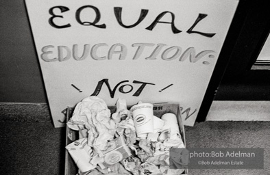 Bibulb family, Brooklyn chapter of the Congress of Racial Equality sit-in at P.S. 200. November, 1962.BE_21-23 001