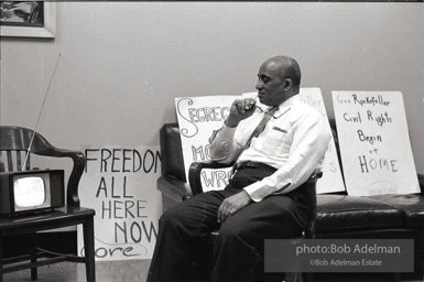 Bibulb family, Brooklyn chapter of the Congress of Racial Equality sit-in at P.S. 200. November, 1962.