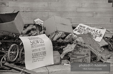 Congress of Racial Equality-Operation Cleansweep. September, 1962.