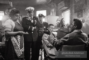 Bayard Rustin being refused service in a Baltimore cafe 1962