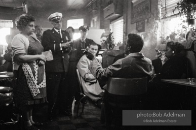 Bayard Rustin being refused service in a Baltimore cafe 1962