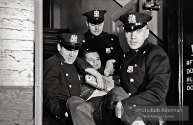 Brooklyn Congress of Racial Equality sit-in against unfair housing policy at Midwood Homes and Westwood Federal savings and loans. Began on Christmas day, 1962. New York City, January, 1963.CORE membe r is forcibly removed by NYC police for attempting to occupy the Ebinger bakery office. demonstrator is protesting unfair hiring practices of the bakery. Brooklyn, 1964. Brooklyn Congress of Racial Equality sit-in against unfair housing policy at Midwood Homes and Westwood Federal savings and loans. Began on Christmas day, 1962. New York City, January, 1963.CORE membe r is forcibly removed by NYC police for attempting to occupy the Ebinger bakery office. demonstrator is protesting unfair hiring practices of the bakery. Brooklyn, 1964.