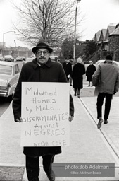 Brooklyn Congress of Racial Equality sit-in against unfair housing policy at Midwood Homes and Westwood Federal savings and loans. Began on Christmas day, 1962. New York City, January, 1963.