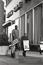 Brooklyn Congress of Racial Equality sit-in against unfair housing policy at Midwood Homes and Westwood Federal savings and loans. Began on Christmas day, 1962. New York City, January, 1963.