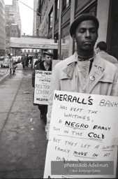 Brooklyn Congress of Racial Equality sit-in against unfair housing policy at Midwood Homes and Westwood Federal savings and loans. Began on Christmas day, 1962. New York City, January, 1963. Brooklyn Congress of Racial Equality sit-in against unfair housing policy at Midwood Homes and Westwood Federal savings and loans. Began on Christmas day, 1962. New York City, January, 1963.