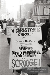 Brooklyn Congress of Racial Equality sit-in against unfair housing policy at Midwood Homes and Westwood Federal savings and loans. Began on Christmas day, 1962. New York City, January, 1963.