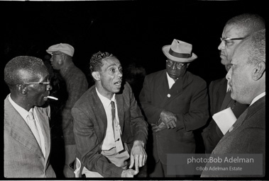 Frank Robinson, CORE field secretary in South Carolina, organized a protest where hundreds of black voters conducted a stand-in to call attention to their inability to register to vote because of lack of staff and the nature of the registration process. Kingstree, SC, March, 1963