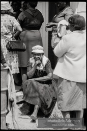 Frank Robinson, CORE field secretary in South Carolina, organized a protest where hundreds of black voters conducted a stand-in to call attention to their inability to register to vote because of lack of staff and the nature of the registration process. Kingstree, SC, March, 1963