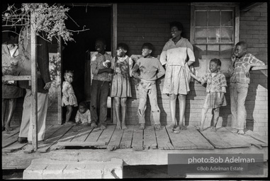 Frank Robinson, CORE field secretary in South Carolina, organized a protest where hundreds of black voters conducted a stand-in to call attention to their inability to register to vote because of lack of staff and the nature of the registration process. Kingstree, SC, March, 1963