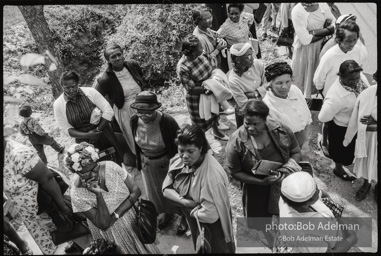 Frank Robinson, CORE field secretary in South Carolina, organized a protest where hundreds of black voters conducted a stand-in to call attention to their inability to register to vote because of lack of staff and the nature of the registration process. Kingstree, SC, March, 1963