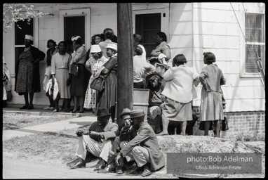 Frank Robinson, CORE field secretary in South Carolina, organized a protest where hundreds of black voters conducted a stand-in to call attention to their inability to register to vote because of lack of staff and the nature of the registration process. Kingstree, SC, March, 1963