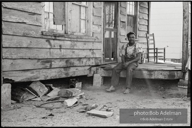 Frank Robinson, CORE field secretary in South Carolina, organized a protest where hundreds of black voters conducted a stand-in to call attention to their inability to register to vote because of lack of staff and the nature of the registration process. Kingstree, SC, March, 1963