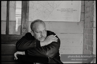 Frank Robinson, CORE field secretary in South Carolina, organized a protest where hundreds of black voters conducted a stand-in to call attention to their inability to register to vote because of lack of staff and the nature of the registration process. Kingstree, SC, March, 1963