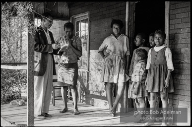 Frank Robinson, CORE field secretary in South Carolina, organized a protest where hundreds of black voters conducted a stand-in to call attention to their inability to register to vote because of lack of staff and the nature of the registration process. Kingstree, SC, March, 1963