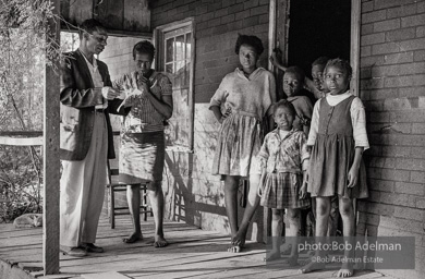 Frank Robinson, CORE field secretary in South Carolina, organized a protest where hundreds of black voters conducted a stand-in to call attention to their inability to register to vote because of lack of staff and the nature of the registration process. Kingstree, SC, March, 1963