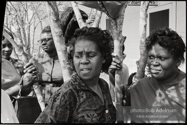 Frank Robinson, CORE field secretary in South Carolina, organized a protest where hundreds of black voters conducted a stand-in to call attention to their inability to register to vote because of lack of staff and the nature of the registration process. Kingstree, SC, March, 1963