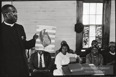 Frank Robinson, CORE field secretary in South Carolina, organized a protest where hundreds of black voters conducted a stand-in to call attention to their inability to register to vote because of lack of staff and the nature of the registration process. Kingstree, SC, March, 1963