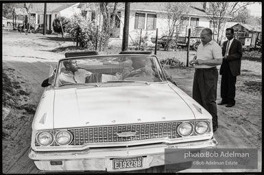 Frank Robinson, CORE field secretary in South Carolina, organized a protest where hundreds of black voters conducted a stand-in to call attention to their inability to register to vote because of lack of staff and the nature of the registration process. Kingstree, SC, March, 1963