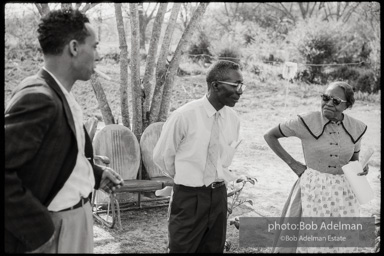 Frank Robinson, CORE field secretary in South Carolina, organized a protest where hundreds of black voters conducted a stand-in to call attention to their inability to register to vote because of lack of staff and the nature of the registration process. Kingstree, SC, March, 1963