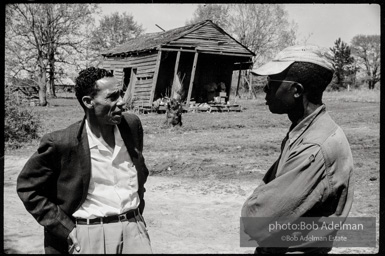 Frank Robinson, CORE field secretary in South Carolina, organized a protest where hundreds of black voters conducted a stand-in to call attention to their inability to register to vote because of lack of staff and the nature of the registration process. Kingstree, SC, March, 1963