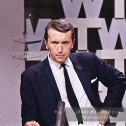 USA. New York City. 1965. Journalist David FROST. That Was The Week That Was (TW3),