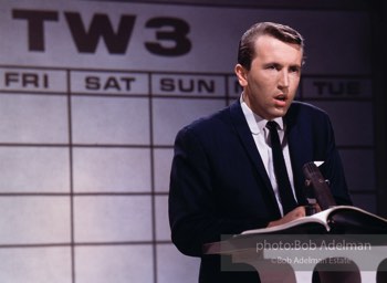 USA. New York City. 1965. Journalist David FROST. That Was The Week That Was (TW3),