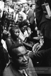 Aaron Henry, one of the founders of the Mississippi Freedom Democratic Party which tried to seat their delegation at the 1964 Democratic National Convention. Democratic National Convention. Atlantic City,1964.