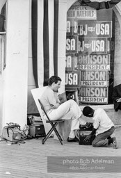 On the boardwalk during the Democratic National Convention. Atlantic City,1964.