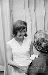 Jacqueline and Robert Kennedy host a reception at the 1964 Democratic National Convention.