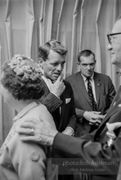 Jacqueline and Robert Kennedy host a reception at the 1964 Democratic National Convention.