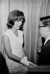 Jacqueline and Robert Kennedy host a reception at the 1964 Democratic National Convention.