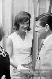 Jacqueline and Robert Kennedy host a reception at the 1964 Democratic National Convention.