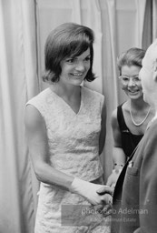 Jacqueline and Robert Kennedy host a reception at the 1964 Democratic National Convention.