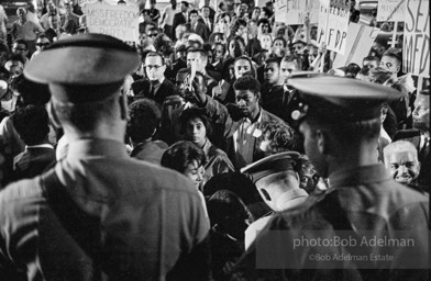 Nighttime demonstration in support of the Mississippi Freedom Democratic Party. Atlantic City, NJ 1964