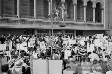 Student supporters of the Mississippi Freedom Party stage a peaceful protest outside the Democratic National Convention. Atlantic City,1964.