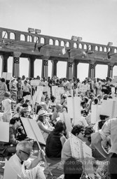 Student supporters of the Mississippi Freedom Party stage a peaceful protest outside the Democratic National Convention. Atlantic City,1964.