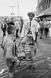 On the boardwalk outside the Democratic National Convention. Atlantic City,1964.