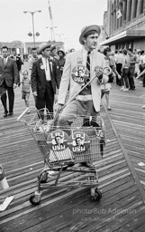 On the boardwalk outside the Democratic National Convention. Atlantic City,1964.