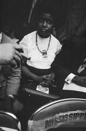 Members of the Mississippi Freedom Democratic Party sitting in the seats of the Mississippi delegation on the floor of the Democratic National Convention, Atlantic City, NJ 1964