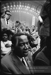 Aaron Henry, one of the founders of the Mississippi Freedom Democratic Party which tried to seat their delegation at the 1964 Democratic National Convention. Democratic National Convention. Atlantic City,1964.