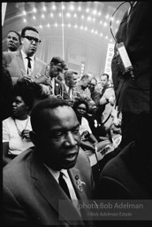 Aaron Henry, one of the founders of the Mississippi Freedom Democratic Party which tried to seat their delegation at the 1964 Democratic National Convention. Democratic National Convention. Atlantic City,1964.