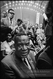 Aaron Henry, one of the founders of the Mississippi Freedom Democratic Party which tried to seat their delegation at the 1964 Democratic National Convention. Democratic National Convention. Atlantic City,1964.