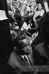 Aaron Henry, one of the founders of the Mississippi Freedom Democratic Party which tried to seat their delegation at the 1964 Democratic National Convention. Democratic National Convention. Atlantic City,1964.