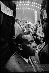 Aaron Henry, one of the founders of the Mississippi Freedom Democratic Party which tried to seat their delegation at the 1964 Democratic National Convention. Democratic National Convention. Atlantic City,1964.