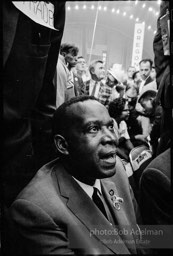 Aaron Henry, one of the founders of the Mississippi Freedom Democratic Party which tried to seat their delegation at the 1964 Democratic National Convention. Democratic National Convention. Atlantic City,1964.