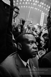 Aaron Henry, one of the founders of the Mississippi Freedom Democratic Party which tried to seat their delegation at the 1964 Democratic National Convention. Democratic National Convention. Atlantic City,1964.